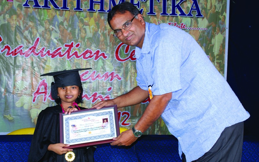 Youngest of Abacus Graduation Certificate Achiever