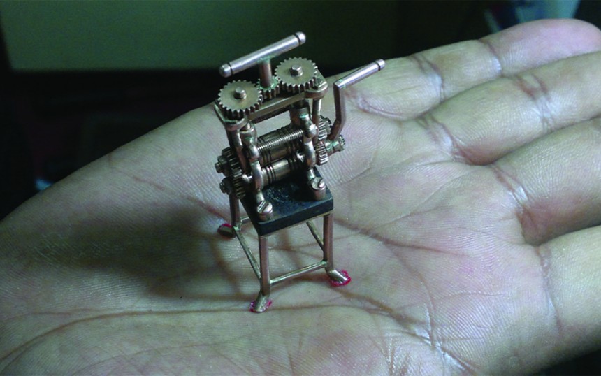 World's Smallest Gold Rolling Machine