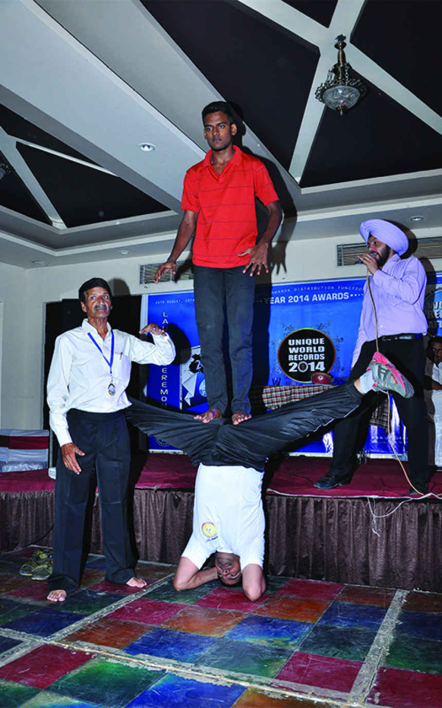 Performed Chakrasan while Carrying Maximum Weight