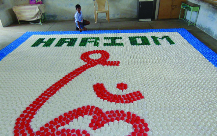 Largest Paper Cup Mosaic by a Minor (Male)