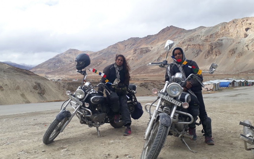 Kashmir to Kanyakumari Solo Motorcycle Riding by Group of Two Women