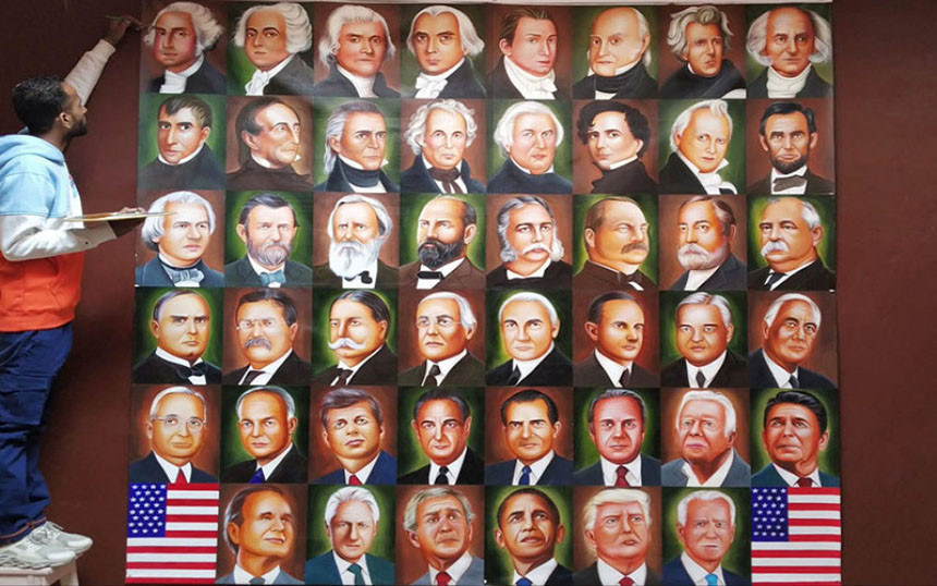 Portraits of all U.S Presidents